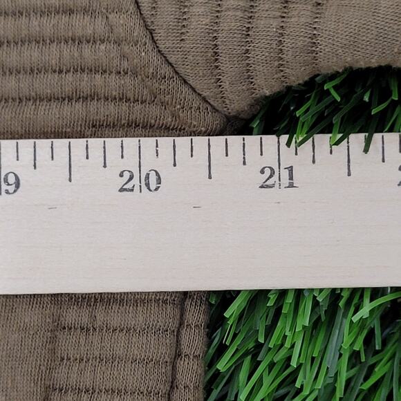 Vintage 90s Korman MOD Cable Sweater Medium 20x23 Crop Taupe - Picture 13 of 14